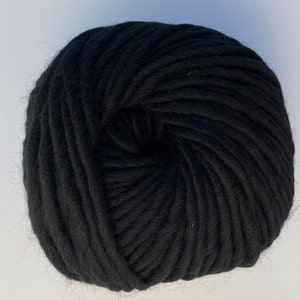 Black Super Chunky Yarn. Cheeky Chunky Yarn by Wool Couture. 200g Skein Chunky  Yarn in Black. Pure Merino Wool. 