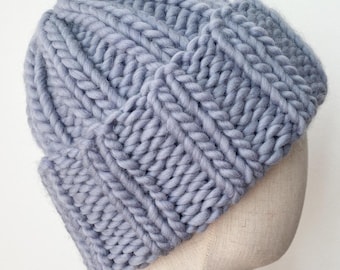 Grobstrick Strickmütze für Herren (PDF Download)