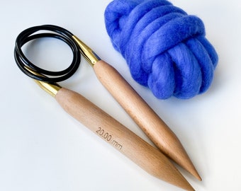 20mm Jumbo Circular Knitting Needles – Knit Pro Birch Wood