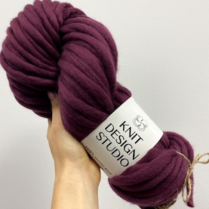 Super chunky wool yarn - Merino wool blanket yarn - Jumbo felted chunky yarn - Thick wool yarn for knitting - Big super bulky yarn
