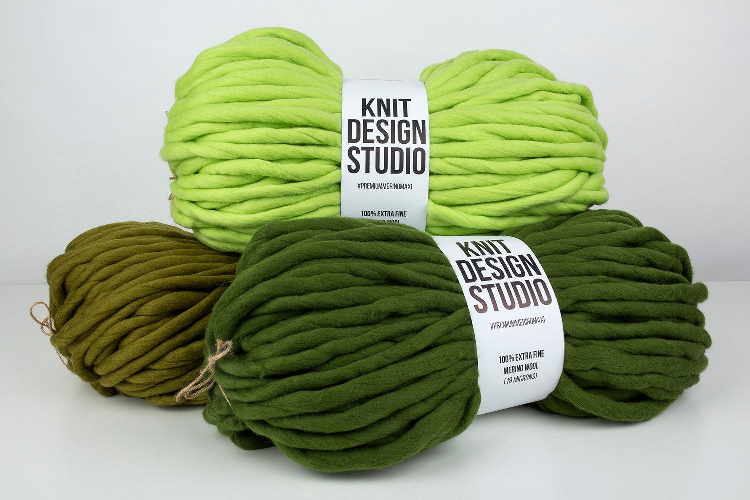 Lime jumbo wool yarn Super chunky yarn merino wool Giant Etsy