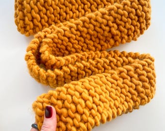 Dünner grobstrick Herren Schal - Langer Wolle Winter Schal