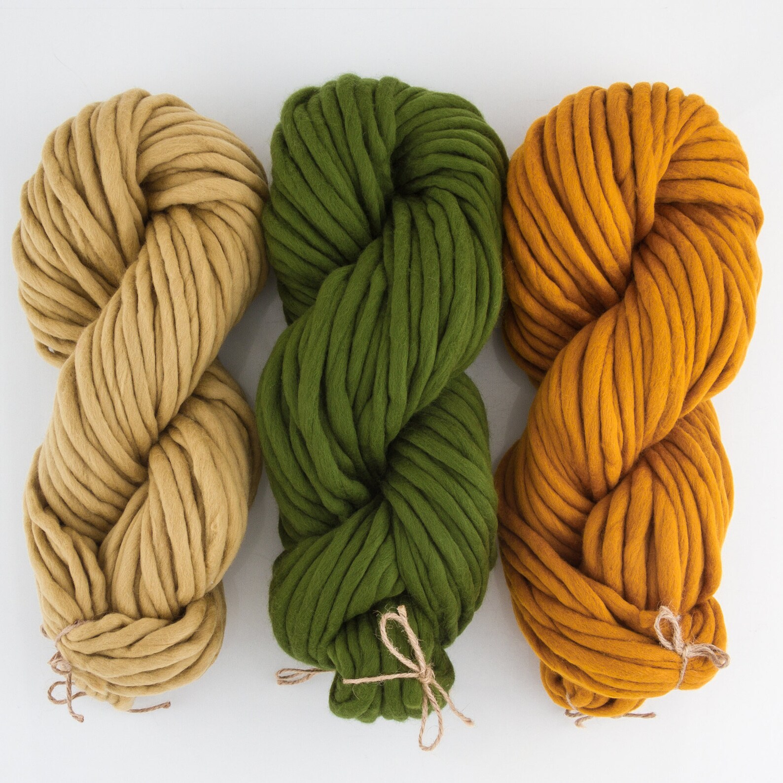 Super bulky wool yarn Mustard yellow yarn Giant yarn Etsy