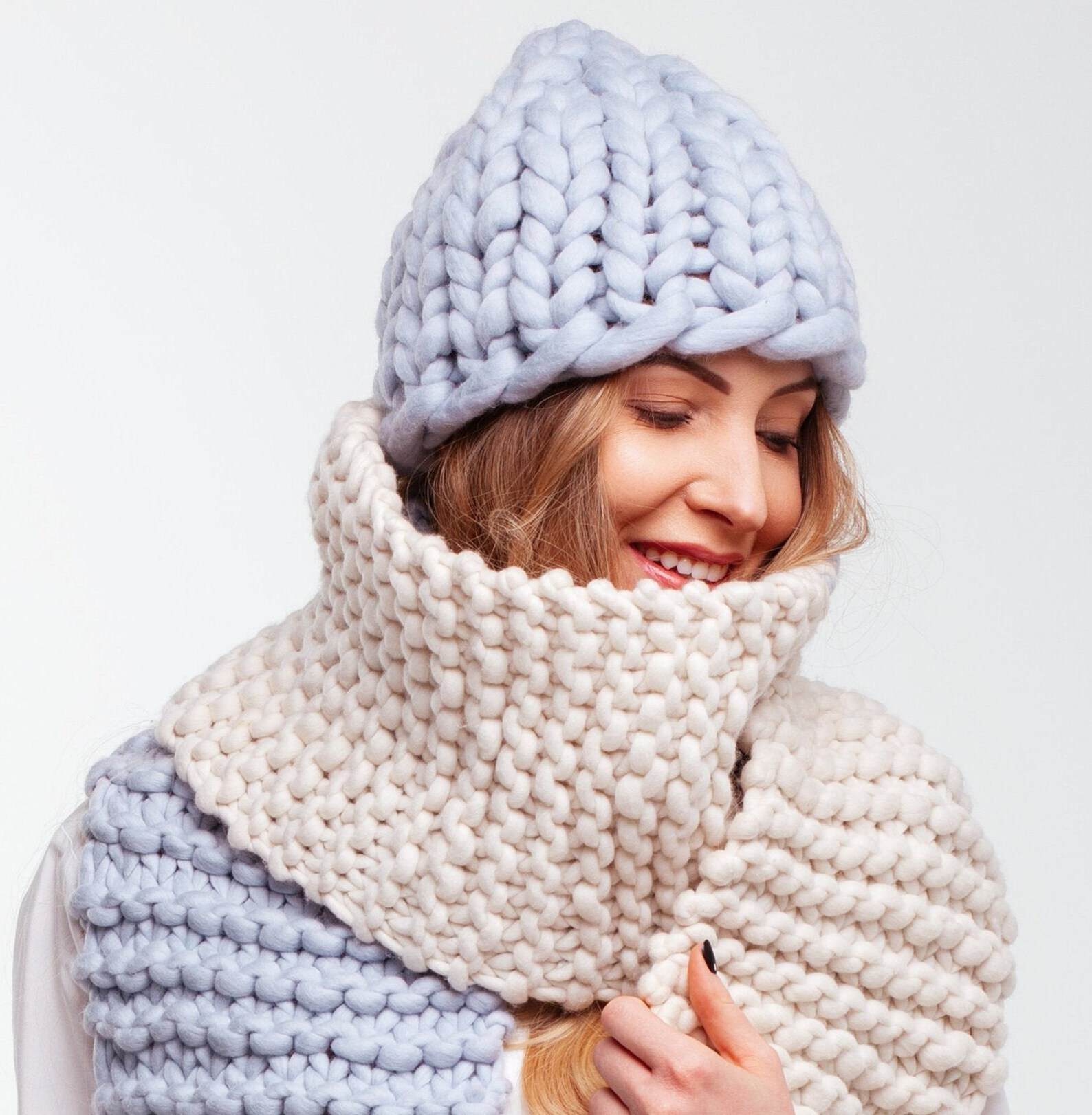 Chunky Knit Kit. Helsinki Hat KNITTING KIT. Giant Knitting Etsy