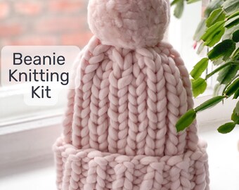 Strickset aus dicker Merinowolle - für Anfänger geeignet