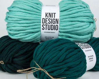 Giant Yarn Bundle 3 kg /6.6 Lb: Jumbo Weight Merino Wool Yarn