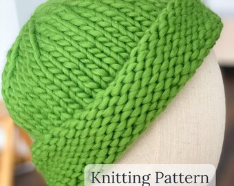 Anleitung für grobstrick Mützen: Anfänger Wintermütze (PDF Anleitung)