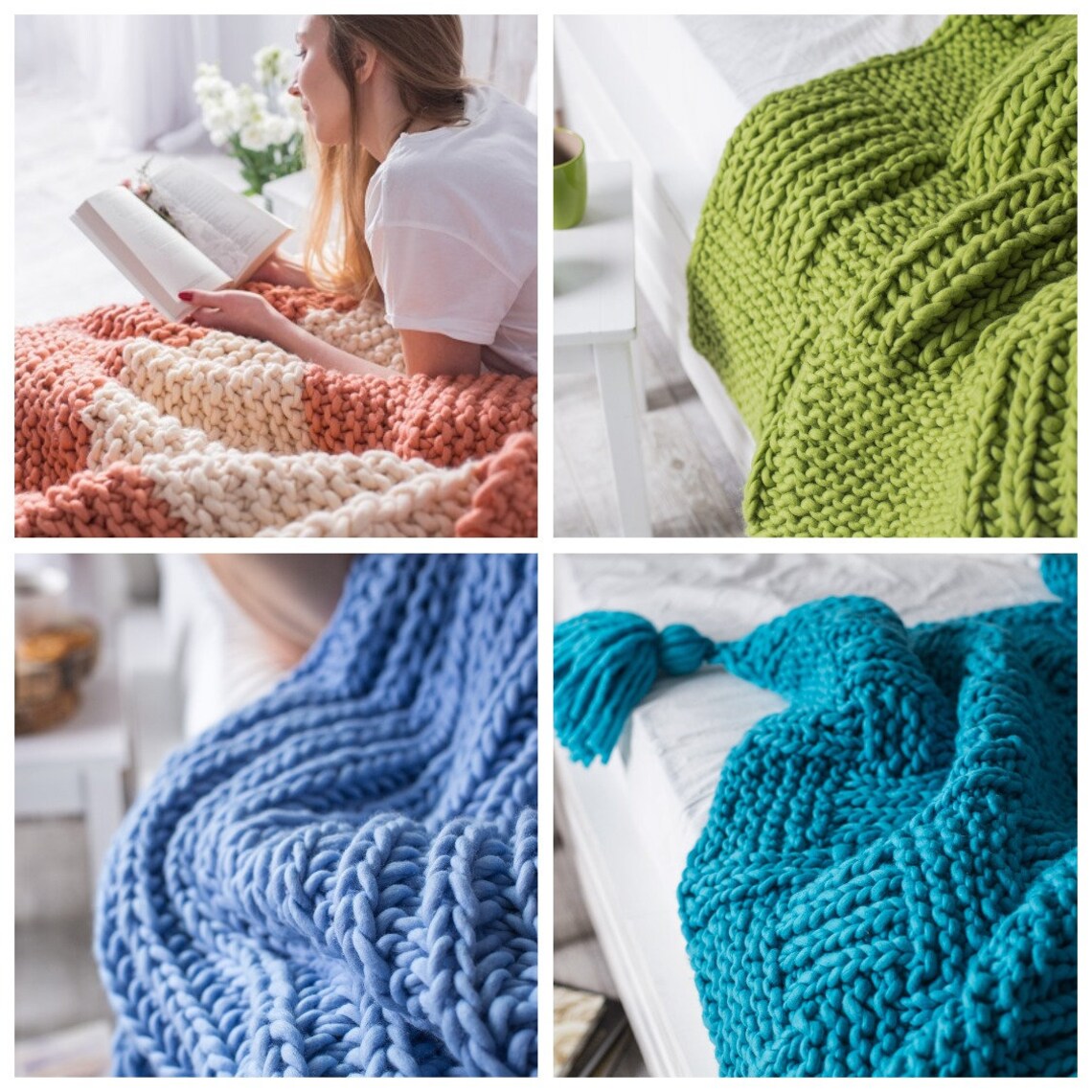 Chunky yarn Hand knit blanket yarn Jumbo bulky yarn Etsy