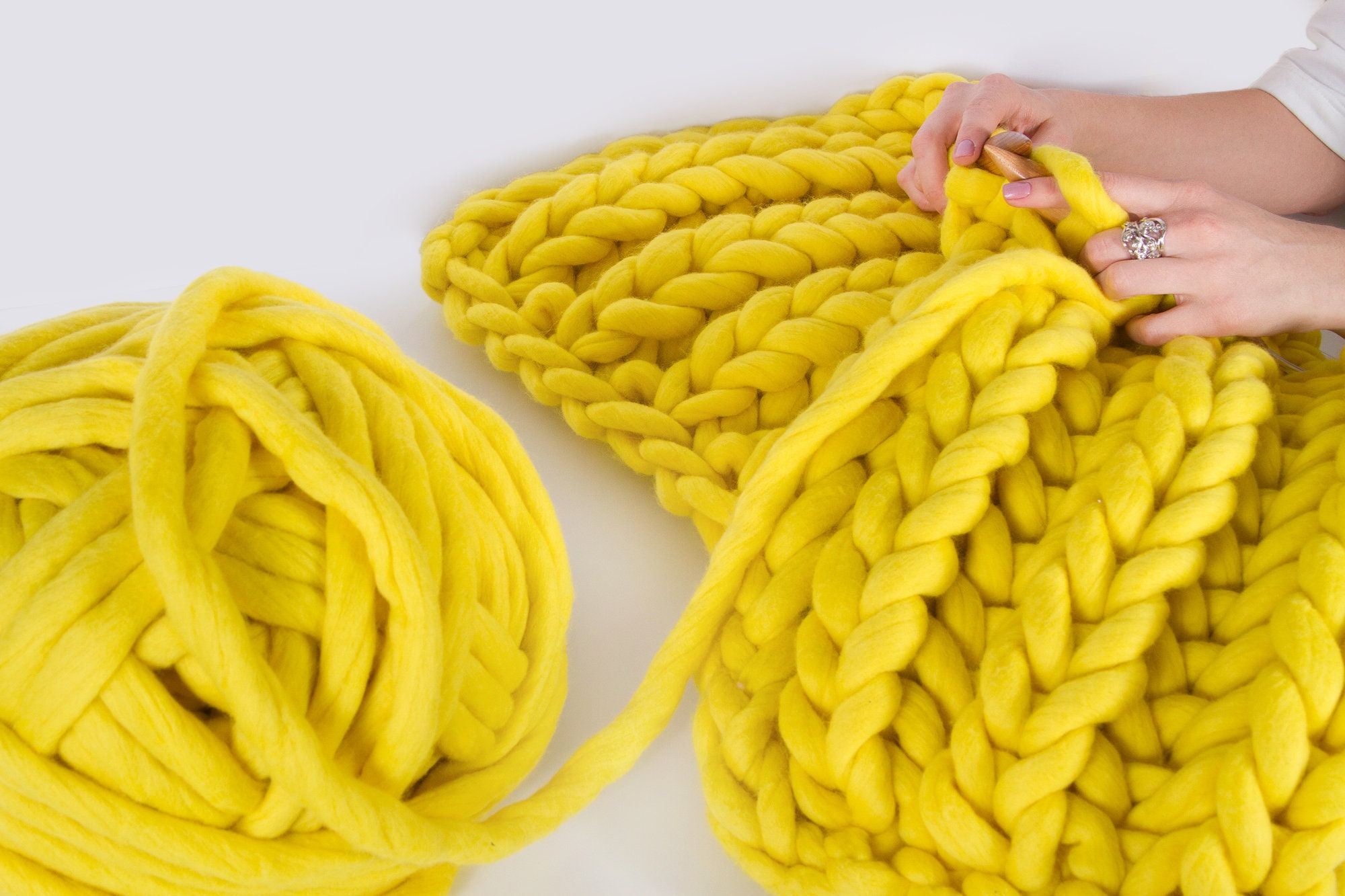 Jumbo Hand Spun Yarn MAXI. Giant Super Chunky Knitting Yarn. Etsy