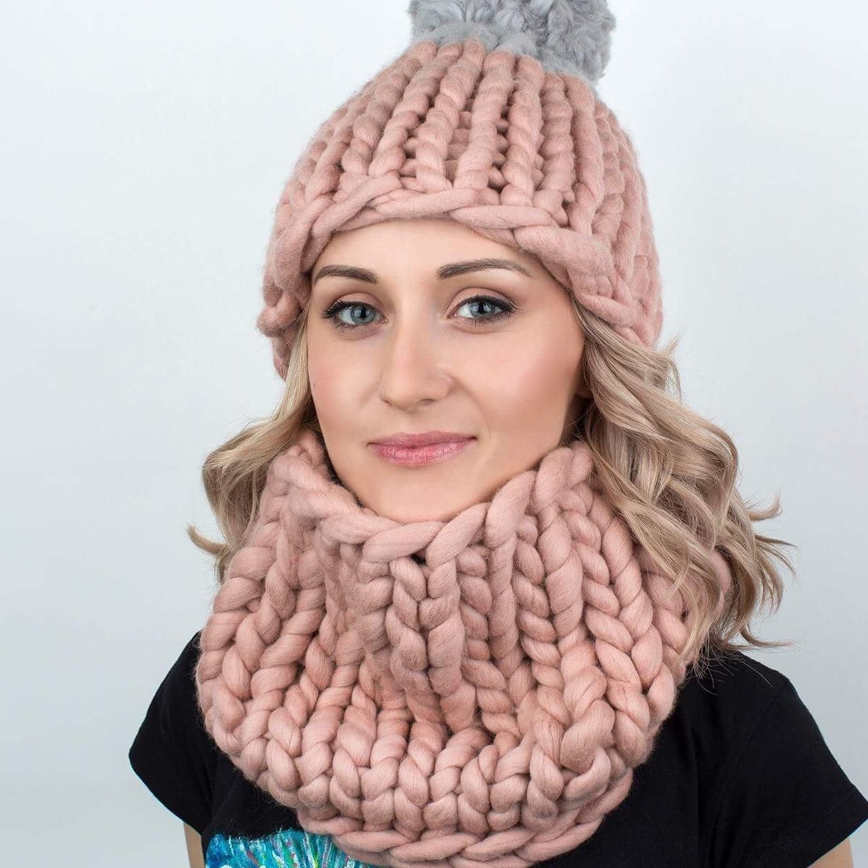 Cache-cou Tricoté En Laine Mérinos Cache-cou Unisexe Guêtre