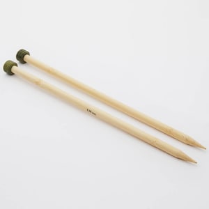 10 mm straight knitting needles (US size 15) - Knit Pro Bamboo knitting needles - Single Pointed Needles