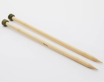 10 mm straight knitting needles (US size 15) - Knit Pro bamboo single pointed needles