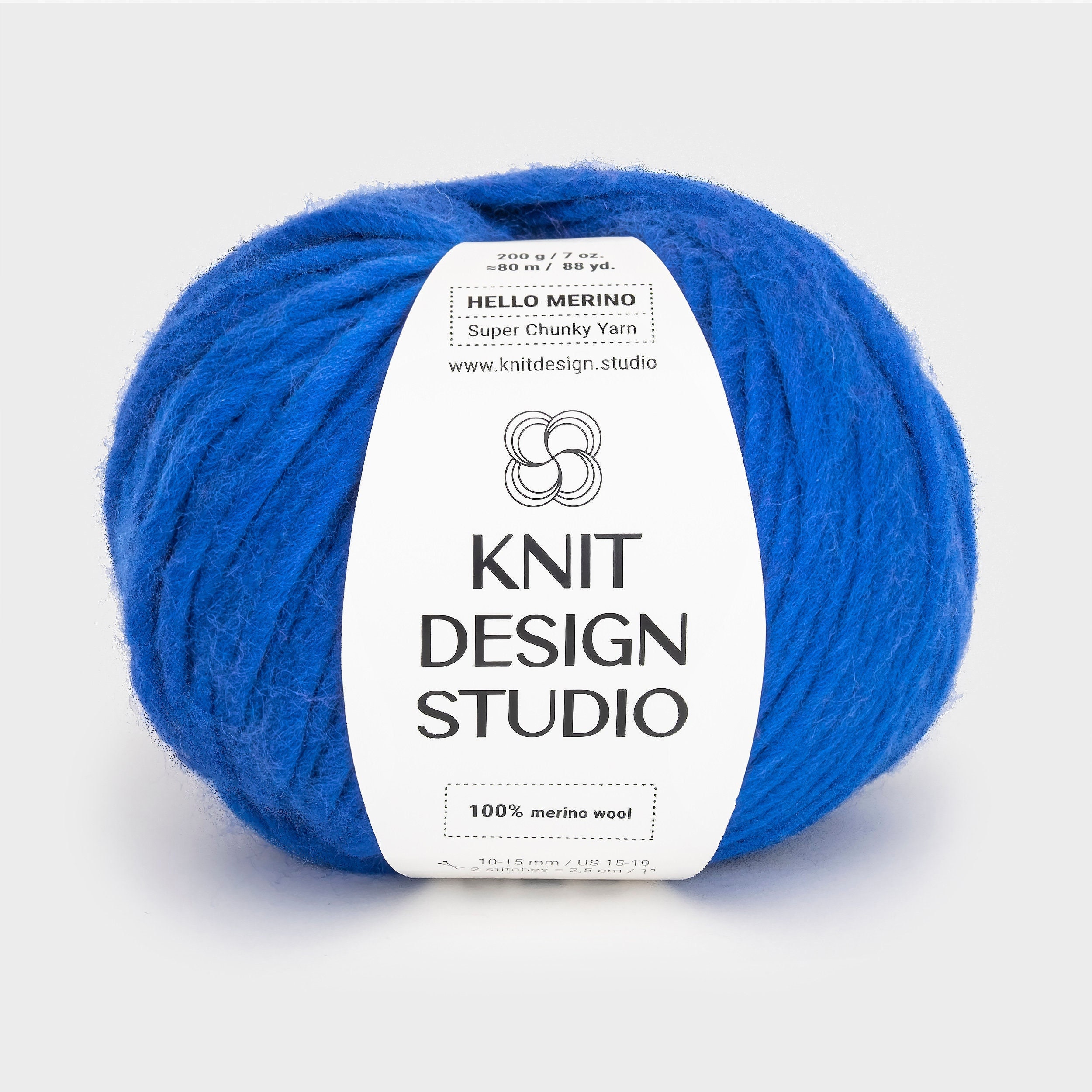 Super chunky yarn HELLO MERINO - 200g/80m  Knit Design Studio - Super chunky  yarns. Chunky knitted blankets. Chunky knitwear. Knitting Kits.
