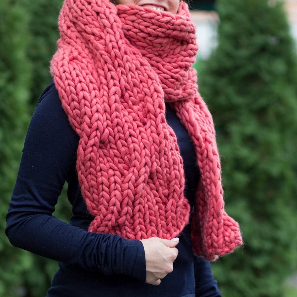 KNITTING PATTERN Cable Knit Scarf Pattern Knitted Scarf Etsy