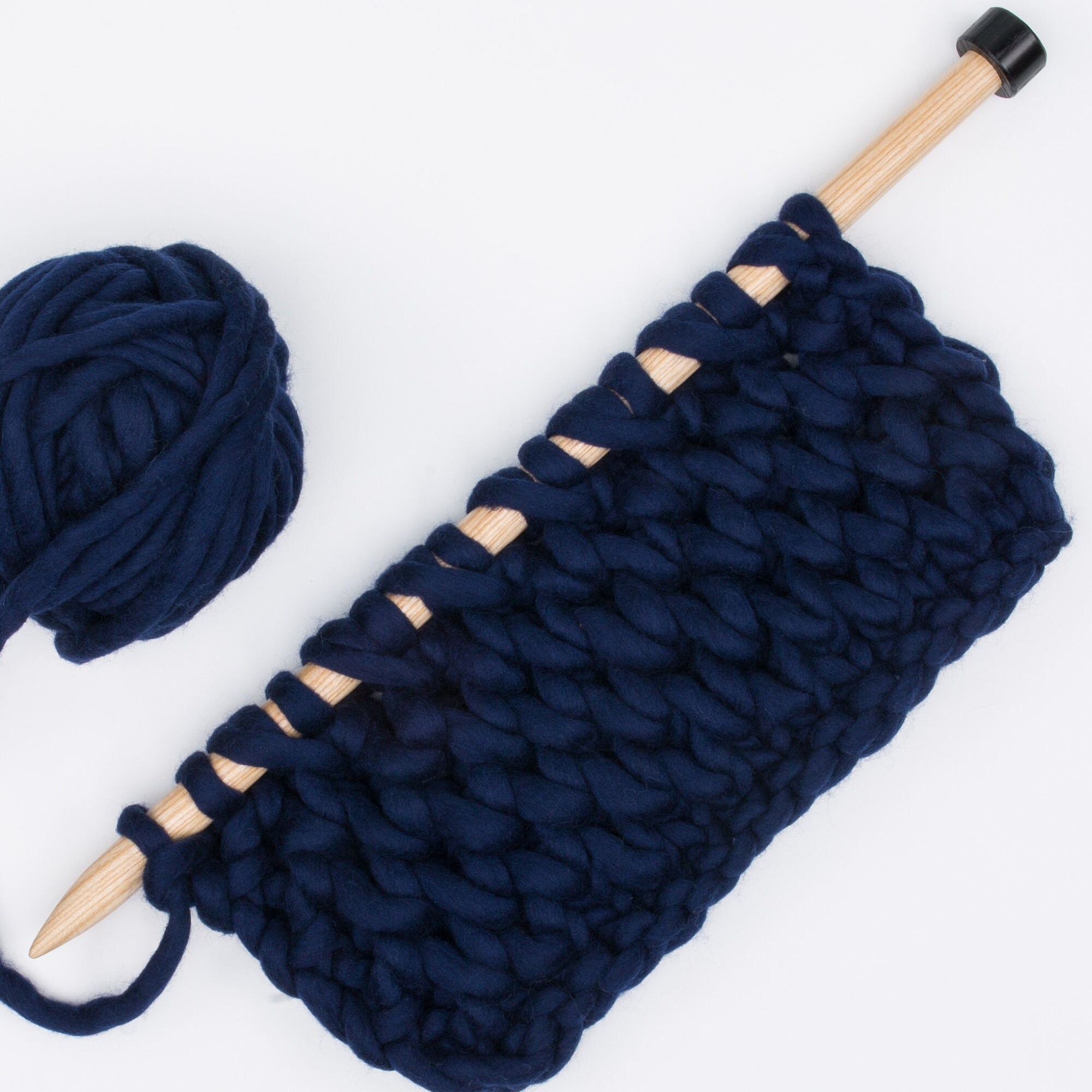 Aazon.co: TLEE 6 Pcs Large Knitting Needles Jubo Straight Wooden
