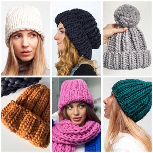 SALE Beanies & winter hats for women - Womens knit beanie hat - Ladies wool knitted beanie - Gift for her