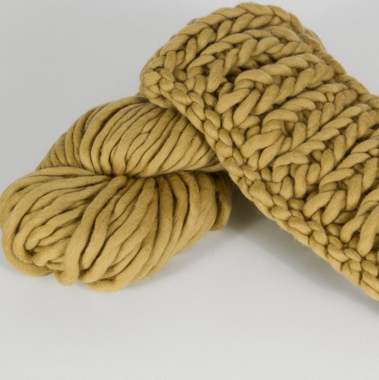 SALE Super bulky yarn Sage green yarn Handspun yarn Etsy