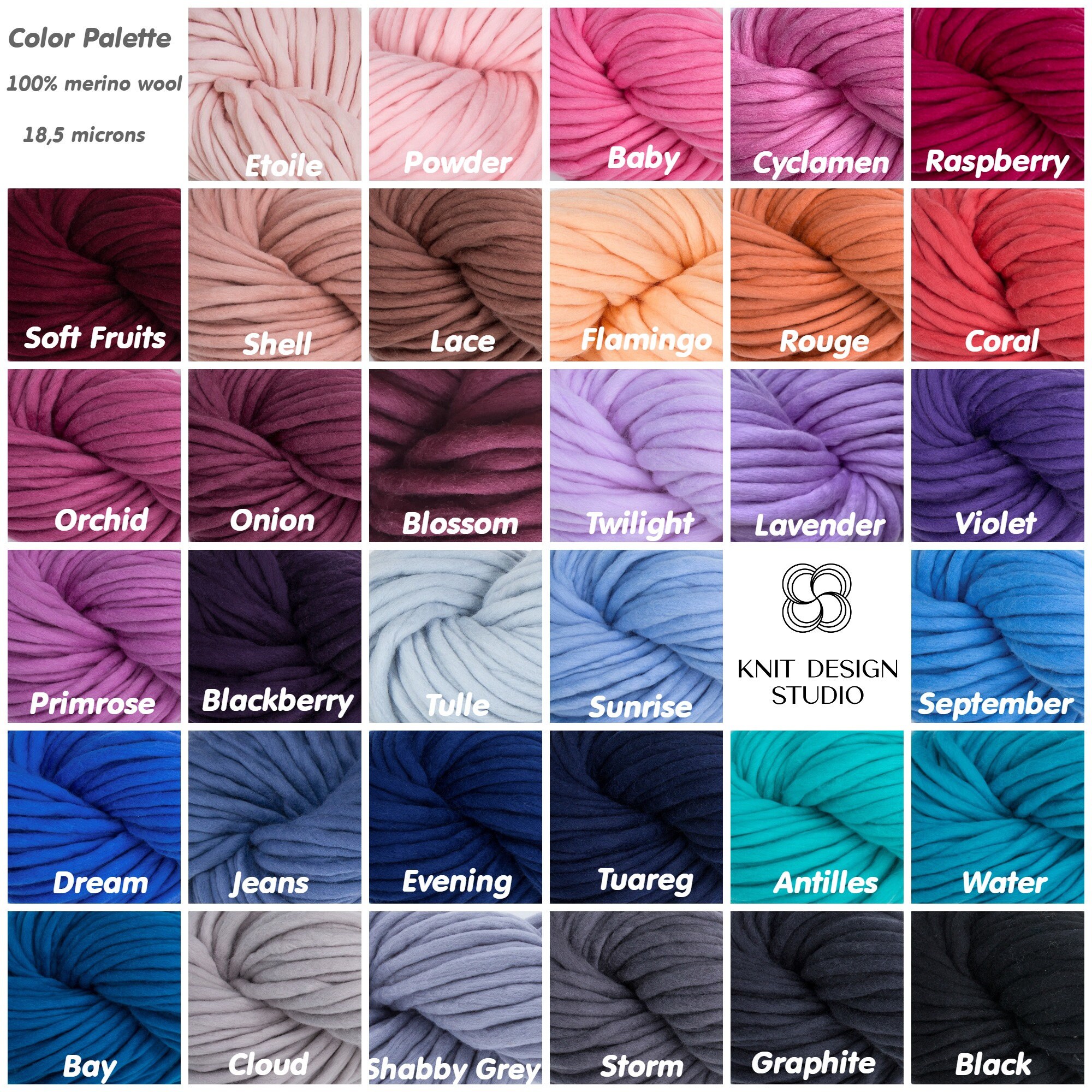 Chunky Knit Yarn 300g - Handspun Bulky Merino Wool Yarn - Jumbo 
