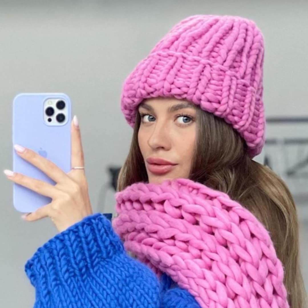 完売品‼️chiiiibag ニットビーニー ピンク 完売品】chiiiibag ニットビーニー ピンク 完売品】chiiiibag ニット