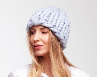 Chunky Beanie Knitting Pattern (PDF) - Easy Winter Hat Pattern