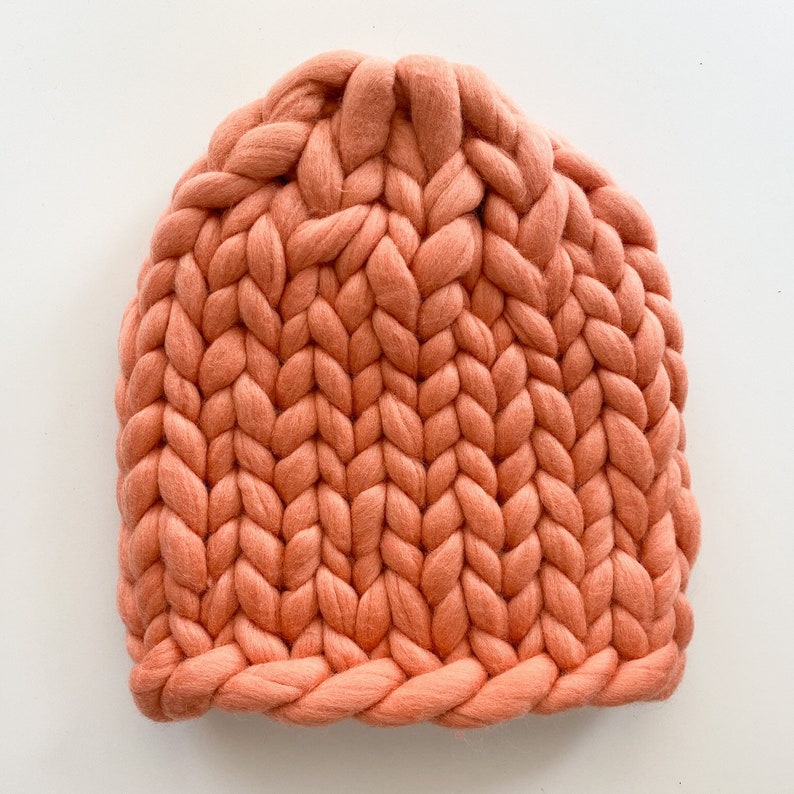 Winter chunky knit hat SALE Cute womens beanie Thick oversized beanie image 4