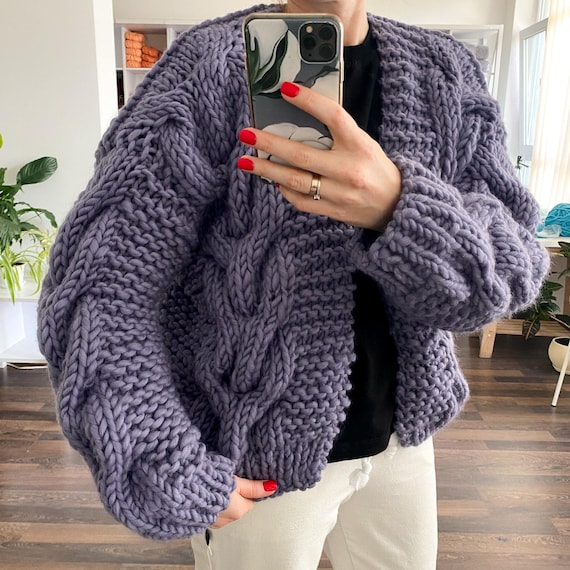 【MODERNIF】Silket Cable Round Cardigan Design History Cable-Knit Crewneck Cardigan | Saks Fifth Avenue
