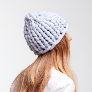 Sombrero de punto grueso de invierno VENTA Lindo gorro de mujer Gorro grueso de gran tamaño imagen 9