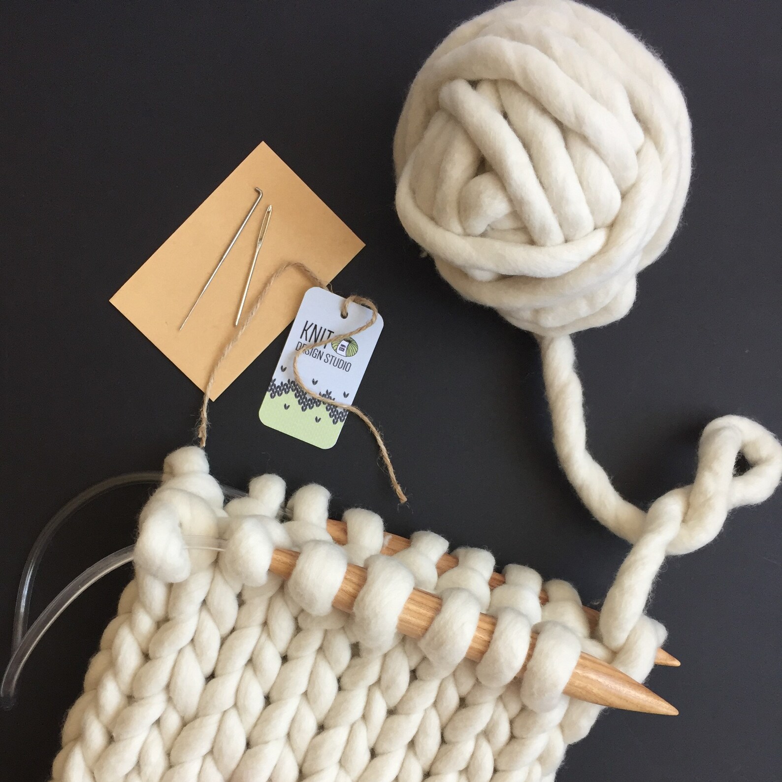 Chunky Knit Kit. Helsinki Hat KNITTING KIT. Giant Knitting Etsy