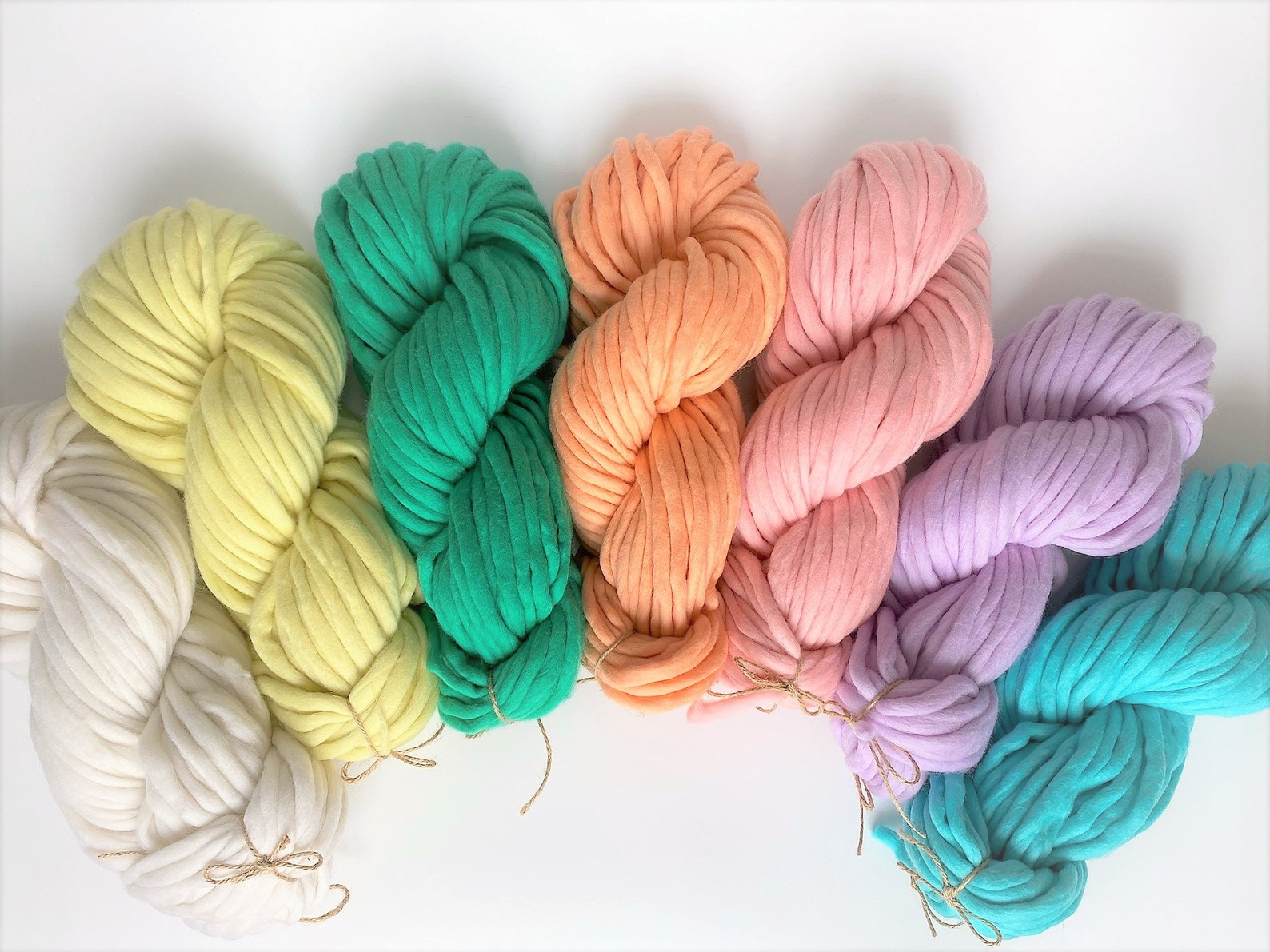 Yellow Chunky Yarn Pencil Roving Yarn Pastel Yarn Super Etsy