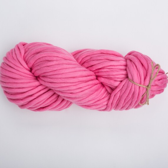 Merino Wool Super Bulky Yarns Light Pink Thick Knitting Yarn Chunky Crochet Yarn Soft Weaving Yarn Etsy