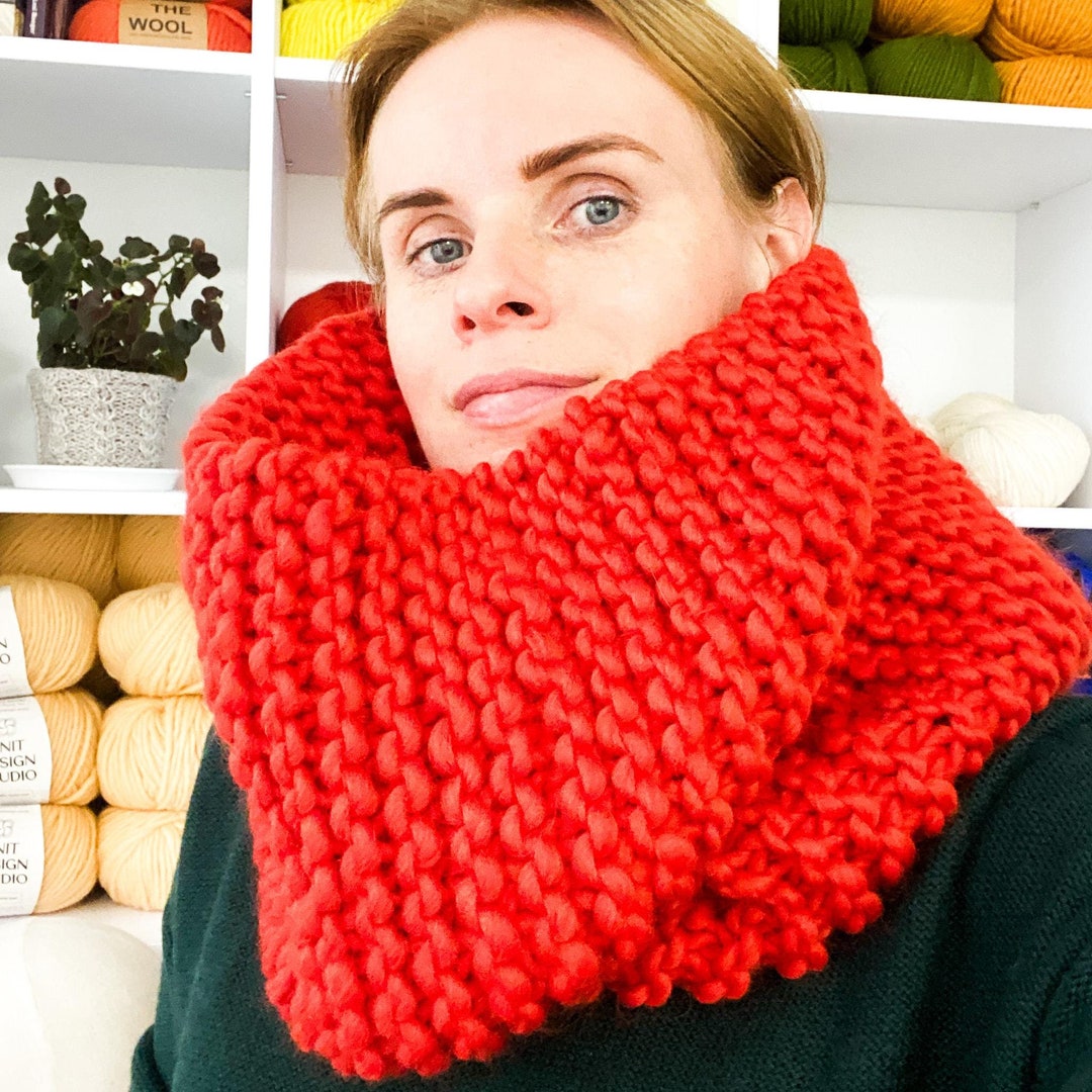 Chunky Wool Infinity Scarf Handmade - Big Infinity Scarf - Outlander ...