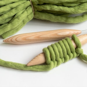 25 mm circular knitting needles (50 US size) - Wooden long knitting needles - Handmade jumbo knitting needles