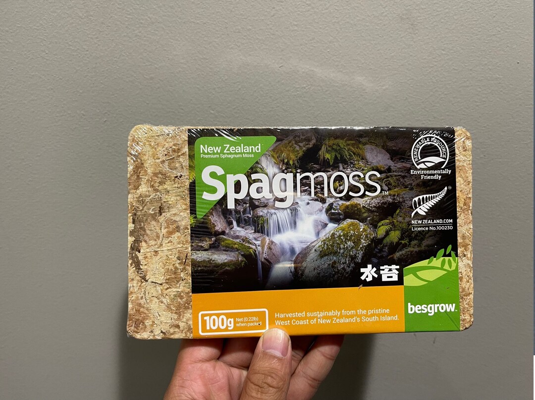New Zealand Spagnum Moss Besgrow Moss Brick 100g/0.22lb - Etsy