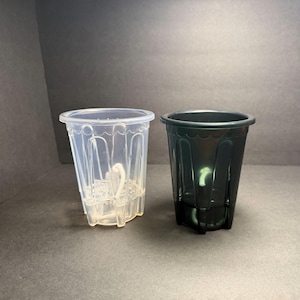 4-Inch Clear Transparent Self-Watering Pot with Optional Hanging Basket Feature, healthy root system, drainage airflow planter