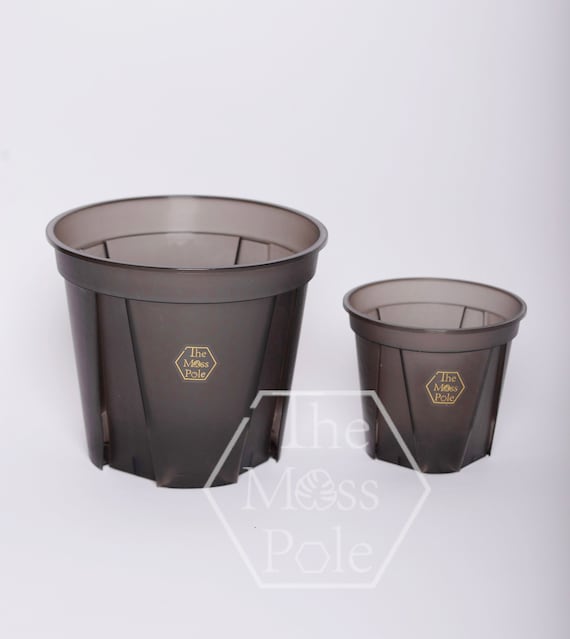High Quality Clear Transparent Plant Pots in Black Color Good Drainage Planter  5 Inch Clear Plant Pots 7 Inch Black Clear Pots - Etsy