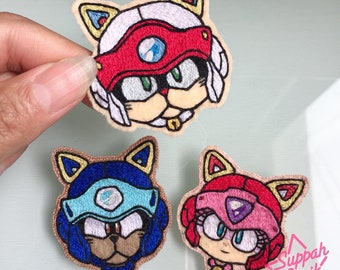 Samurai Pizza Cats | Hand Embroidered Pin