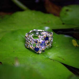 Tanzanite Rings, Blue sapphire Ring, Handmade Rings, December Birthstone, 925 Sterling Silver, Real Tanzanite Rings, Engagement Rings
