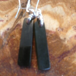 Wyoming Jade und Sterling Ohrringe