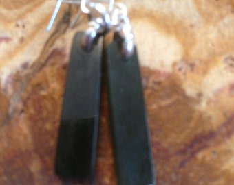 Wyoming jade en sterling oorbellen