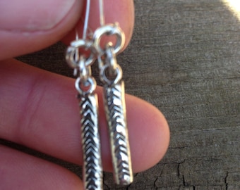 sterling silver drop earrings