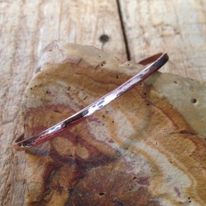 hand froged copper cuff bracelet