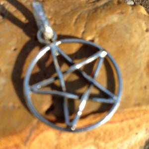 Sterling silver Pentagram pendant