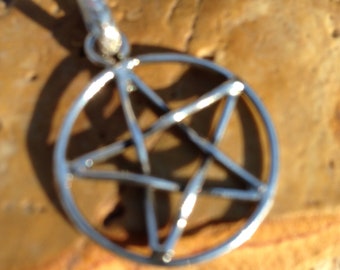 Sterling silver Pentagram pendant