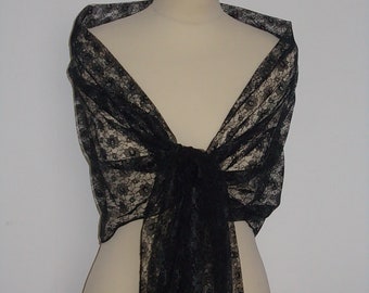 black lace wrap