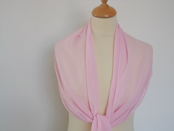 pink chiffon wrap