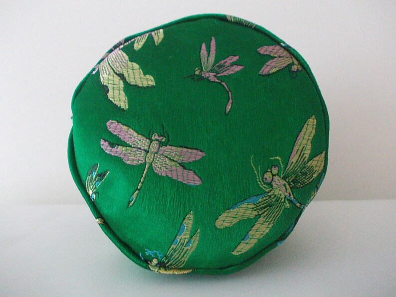 Emerald green dragonfly brocade dolly bag.Ribbon drawstring,wrist purse bride bridesmaideveningpromGoth Bridal UK Seller wedding bag