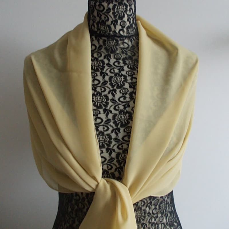 beaded chiffon shawl