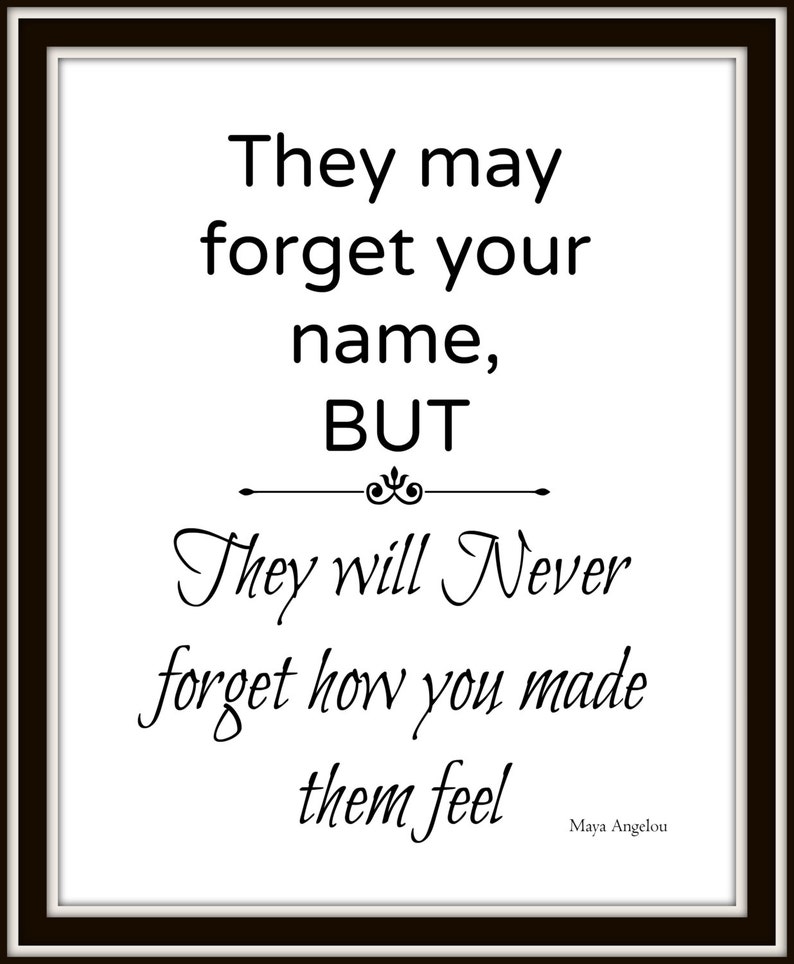 Nurse Giftmaya Angelouthey May Forget Your Name  Etsy