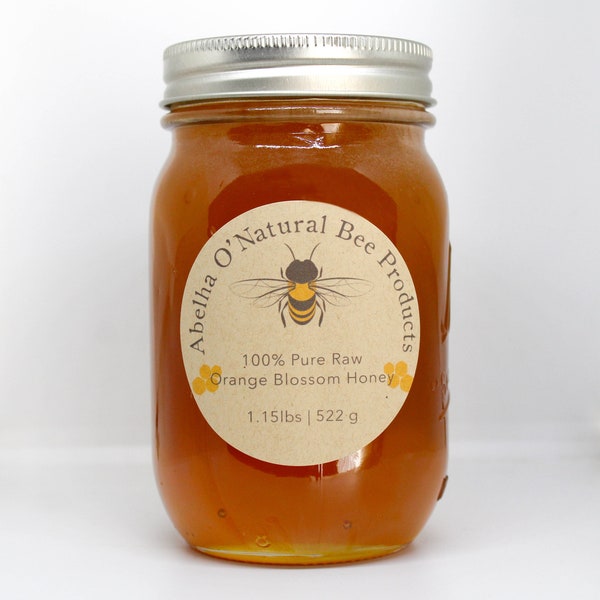 100% Raw Orange Blossom Honey