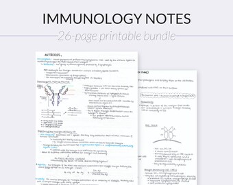 Immunology Medical School Study Guide | Notes